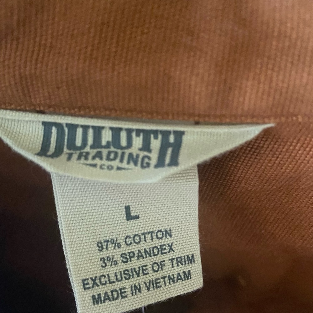 DULUTHFLEX FIRE HOSE LTD UNTUCKED OVERSHIRT SIZE LARGE IN CIDER - Picture 12 of 15